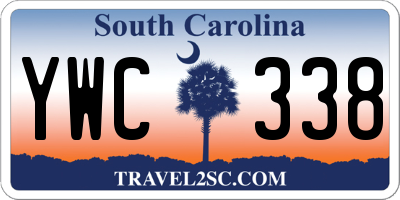 SC license plate YWC338