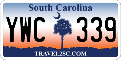 SC license plate YWC339