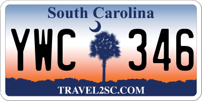 SC license plate YWC346