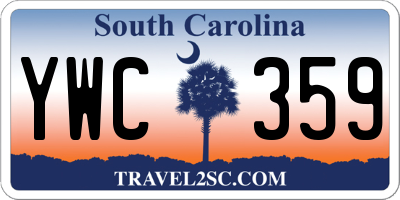 SC license plate YWC359