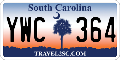 SC license plate YWC364