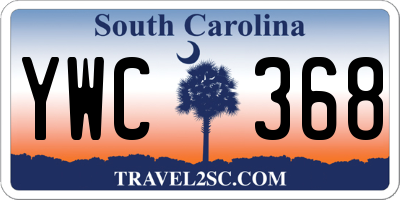 SC license plate YWC368