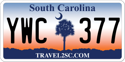 SC license plate YWC377