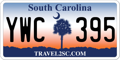 SC license plate YWC395