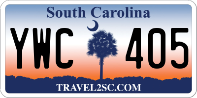 SC license plate YWC405