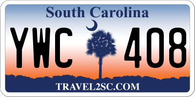 SC license plate YWC408