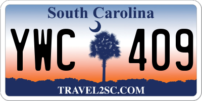 SC license plate YWC409