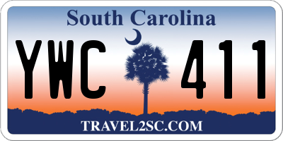 SC license plate YWC411
