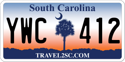 SC license plate YWC412
