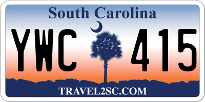 SC license plate YWC415