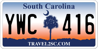 SC license plate YWC416