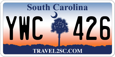 SC license plate YWC426