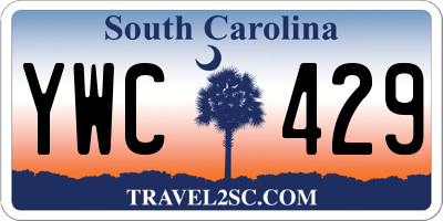 SC license plate YWC429