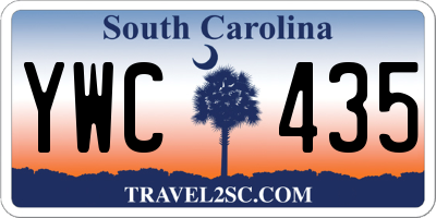 SC license plate YWC435