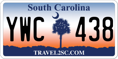 SC license plate YWC438