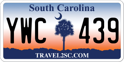 SC license plate YWC439