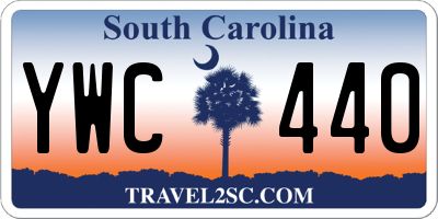 SC license plate YWC440