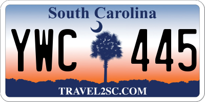 SC license plate YWC445
