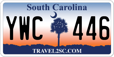 SC license plate YWC446