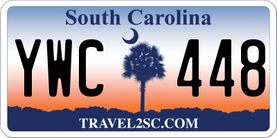 SC license plate YWC448