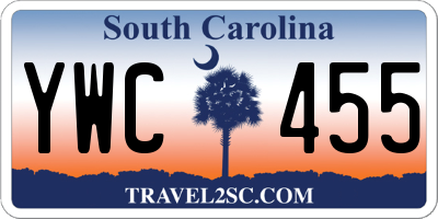 SC license plate YWC455