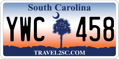 SC license plate YWC458