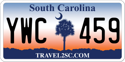 SC license plate YWC459