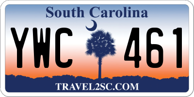 SC license plate YWC461
