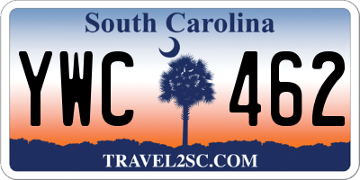 SC license plate YWC462