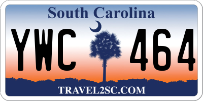 SC license plate YWC464