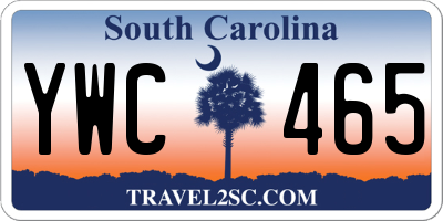 SC license plate YWC465