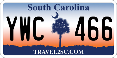 SC license plate YWC466