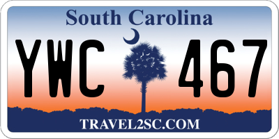 SC license plate YWC467