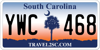 SC license plate YWC468