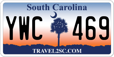 SC license plate YWC469