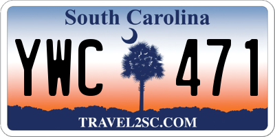 SC license plate YWC471