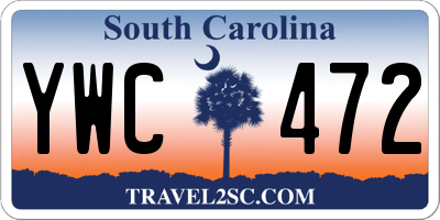 SC license plate YWC472