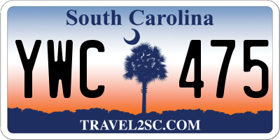 SC license plate YWC475
