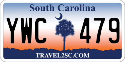 SC license plate YWC479