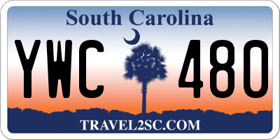 SC license plate YWC480