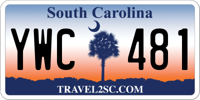 SC license plate YWC481