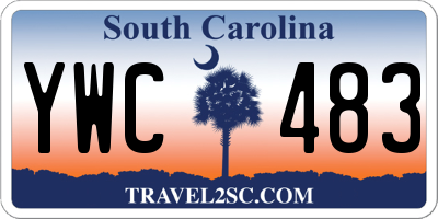 SC license plate YWC483