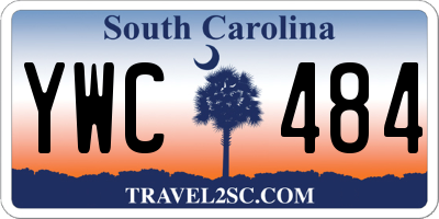 SC license plate YWC484