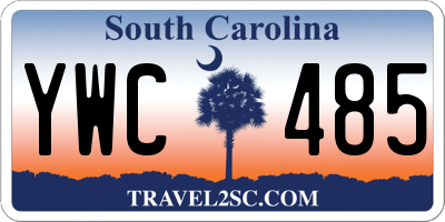SC license plate YWC485
