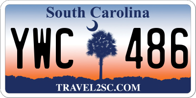 SC license plate YWC486