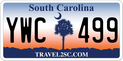 SC license plate YWC499