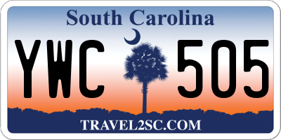 SC license plate YWC505