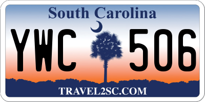 SC license plate YWC506