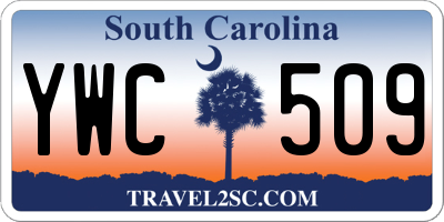 SC license plate YWC509