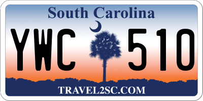 SC license plate YWC510